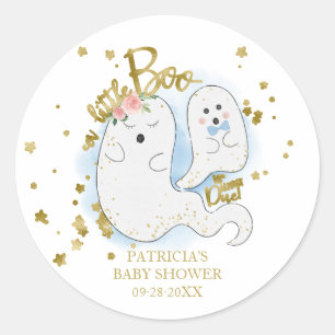 ハロウィン かわいい赤ちゃんのシャワーパーティーの男の子 ラウンドシール