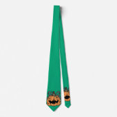 ハロウィン,かわいい顔のかぼちゃ,面白い,ジャック・オ・ランタン ネクタイ (正面)