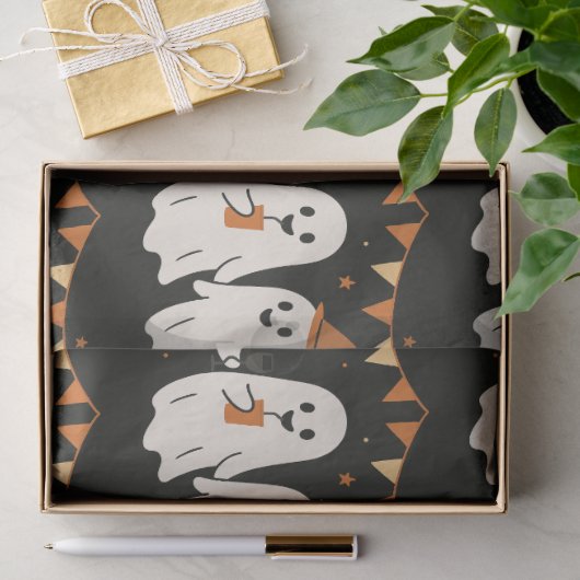 ハロウィン かわいい おばけ パート 薄葉紙 (ギフト)