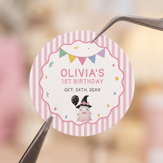 ハロウィン かわいい おばけ 女子 誕生日 ラウンドシール