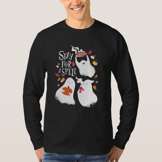 ハロウィン かわいい おばけ Tシャツ (正面)