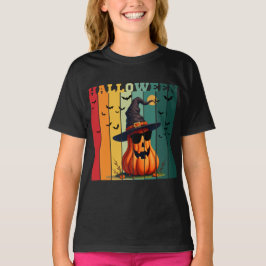 ハロウィン かわいい おもしろい カボチャ ヴィンテージ 秋 紅葉 Tシャツ