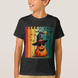 ハロウィン かわいい おもしろい カボチャ ヴィンテージ 秋 紅葉 Tシャツ