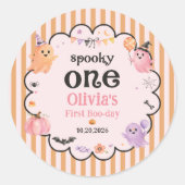 ハロウィン かわいい お化け 誕生日 パーティー ステッカー (正面)