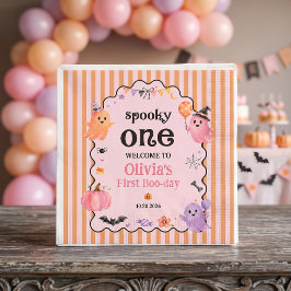 ハロウィン かわいい お化け 誕生日 パーティー ナプキン スタンダードカクテルナプキン