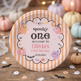 ハロウィン かわいい お化け 誕生日 パーティー ペーパー プレート
