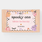ハロウィン かわいい お化け 誕生日 パーティー 横断幕 (横)