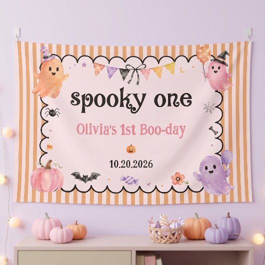 ハロウィン かわいい お化け 誕生日 パーティー 横断幕