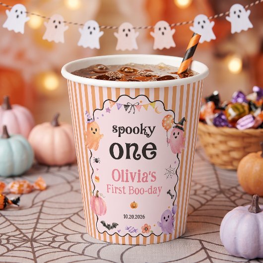 ハロウィン かわいい お化け 誕生日 パーティー 紙コップ