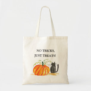 ハロウィン かわいい かぼちゃ 黒猫 モダン トートバッグ