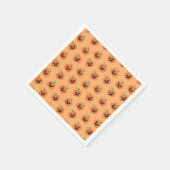 ハロウィン かわいい カボチャ 柄 スタンダードカクテルナプキン (角)