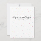 ハロウィン かわいい ジャック・オ・ランタン かぼちゃ グリーティングカード ノートカード (裏面)