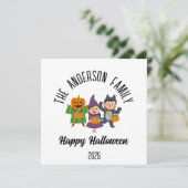 ハロウィン かわいい トリックオアトリート 個人名 シーズンカード (スタンド正面)