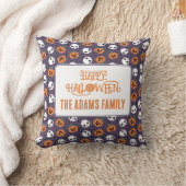 ハロウィン かわいい パターン クッション (ブランケット)