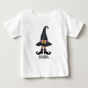 ハロウィン かわいい ファンタジー 魔女の帽子 シューズ ベビーTシャツ