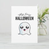 ハロウィン かわいい ブー 新生児 女の子 初ハロウィン シーズンカード (スタンド正面)