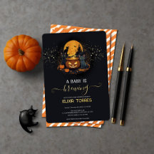 ハロウィン かわいい ベビーシャワー 金箔 ホイル