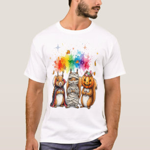 ハロウィン かわいい リスのコスチューム Tシャツ