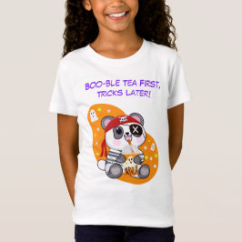 ハロウィン かわいい 海賊 パンダ ボバティー Tシャツ
