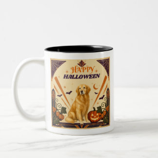 ハロウィン かわいい 犬 二色 コーヒーマグ ツートーンマグカップ