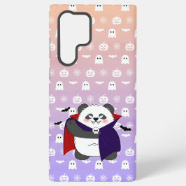 ハロウィン かわいい 赤ちゃんパンダ ドラキュラ ヴァンパイア SAMSUNG GALAXY S22 ULTRAケース