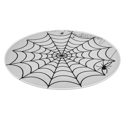 ハロウィン くも クモの巣 カッティングボード (角)