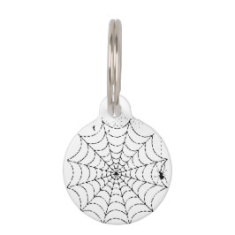 ハロウィン くも クモの巣 ペット ネームタグ