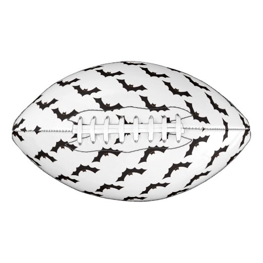 ハロウィン，こうもりのパターン，トリックまたは治療，ブー アメリカンフットボール (正面)