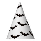 ハロウィン，こうもりのパターン，トリックまたは治療，ブー パーティーハット (右)