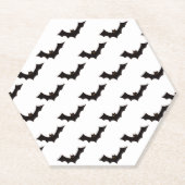 ハロウィン，こうもりのパターン，トリックまたは治療，ブー ペーパーコースター (正面)