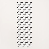 ハロウィン，こうもりのパターン，トリックまたは治療，ブー ヨガマット (正面)