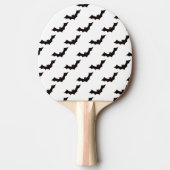 ハロウィン，こうもりのパターン，トリックまたは治療，ブー 卓球ラケット (正面)