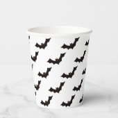 ハロウィン，こうもりのパターン，トリックまたは治療，ブー 紙コップ (裏面)