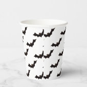 ハロウィン，こうもりのパターン，トリックまたは治療，ブー 紙コップ (右)