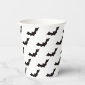 ハロウィン，こうもりのパターン，トリックまたは治療，ブー 紙コップ (正面)