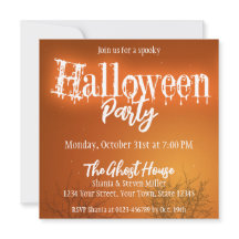 ハロウィン  こうもり 木  オレンジ色の 夜のパーティー