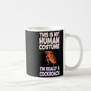 ハロウィン これは私の人間のコスチュームです 私は本当はゴキブリです コーヒーマグカップ