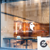 ハロウィン こんにちは ブー ゴースト ウィンドウサイン (カフェ窓)