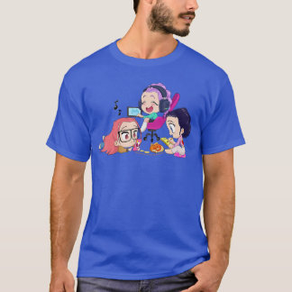 ハロウィン ちびキャラ ハントリ おうちでまったり フレンズ Tシャツ