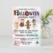 ハロウィン どの年齢でも コスチューム パーティー 招待状 (スタンド正面)