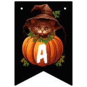 ハロウィン にゃんこ かぼちゃ  バンティングフラッグ (第3の旗)