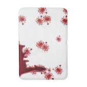 ハロウィン|の滴る血の(ばちゃばちゃ)跳ねるパターン バスマット (正面縦)