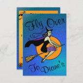 ハロウィン-はえ 招待状 (正面/裏面)