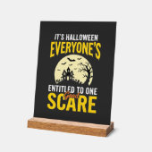 ハロウィン みんなに1回の恐怖を与えるデザイン_1 アクリルサイン (傾斜)