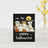 ハロウィン わんこ ゴースト おかしなハロウィン 1 カード (黄色い花)
