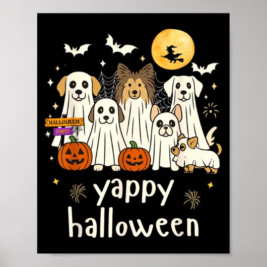ハロウィン わんこ ゴースト おかしなハロウィン 1 ポスター (正面)