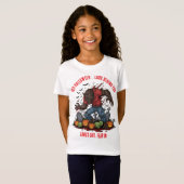🐺 ハロウィン わんわんホラーTシャツ 🎃 Tシャツ (正面フル)
