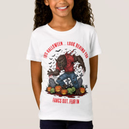 🐺 ハロウィン わんわんホラーTシャツ 🎃 Tシャツ