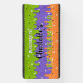 ハロウィン アイスクリーム デザイン（スプリンクラー付き） 横断幕 (縦)