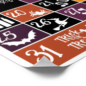 ハロウィン アドベント カレンダー ポスター (角)